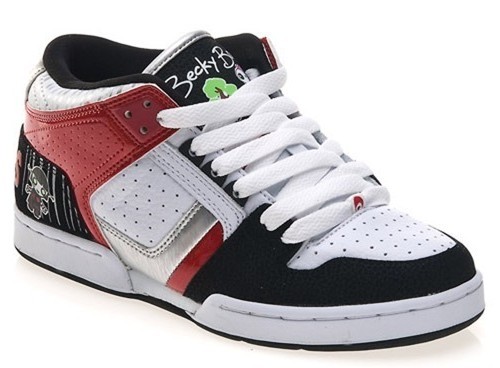 Bild Osiris Skateboard Schuhe South Bronx Lucylie/Soaked/White/Black/Red - Hip Hop Schuhe