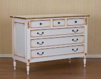 Casa Padrino Baroque Commode Cabinet Empre White Gold